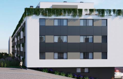 Apartamento T3 novo, com dois terraços e estacionamento.