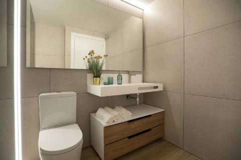 Apartamento T2 em construção, com terraço.