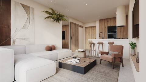 Magnífico apartamento T1 em condomínio único - Comporta