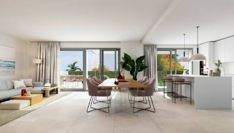 Moradia geminada T4, com parqueamento.