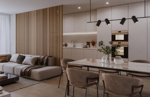 Apartamento T2 novo, com estacionamento.