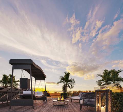 Fantástica moradia de tipologia T3 com vista privilegiada para a Marina de Albufeira