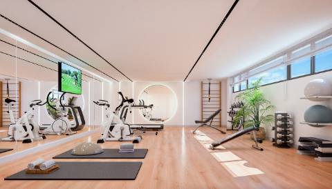 Apartamento T2 com varanda.