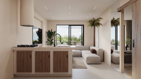 Magnífico apartamento T1 em condomínio único - Comporta