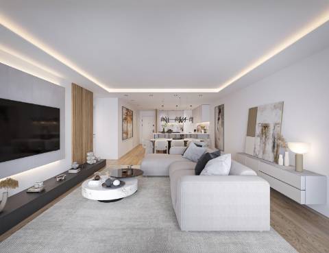 Apartamento T2 em construção, com parqueamento.