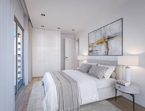 Apartamento T2 em construção, com parqueamento.