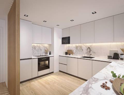 Apartamento T3 em construção, com parqueamento.