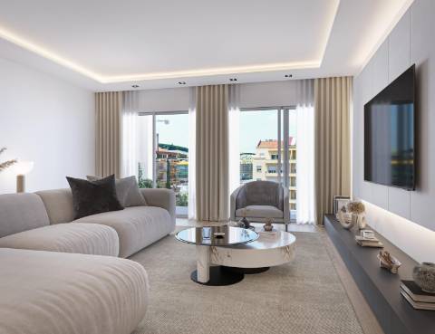 Apartamento T3 em construção, com parqueamento.