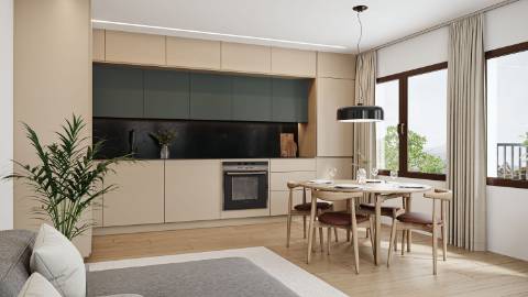 Apartamento T2, pronto a habitar.