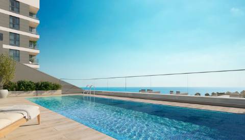 Apartamento T3 em construção, junto da praia.