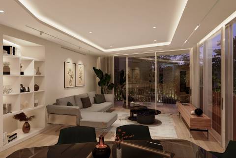 Apartamento T2 em construção, perto da praia.