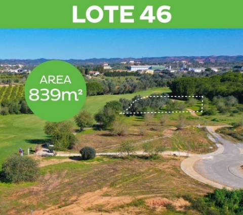 Lote para construção frente golfe no Pestana Silves Golfe Resort