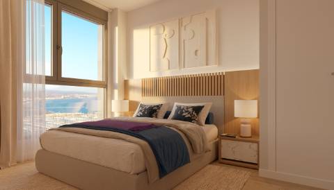 Apartamento T2 em construção, junto da praia.