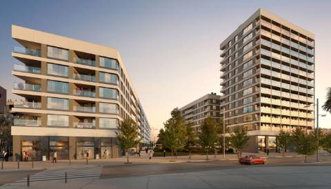 Apartamento T2 em construção, junto da praia.