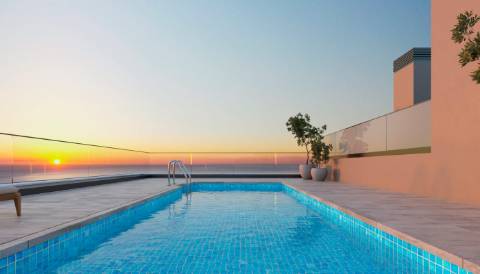 Apartamento T2 em construção, junto da praia.