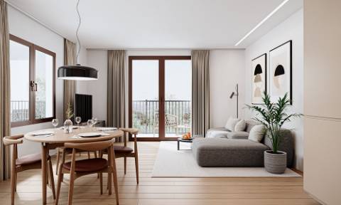 Apartamento T1, pronto a habitar.