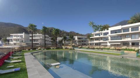 75 apartamentos T2 e T3 num cenário natural perto do centro de Benahavís.