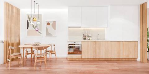 Apartamento T1+1 com varanda