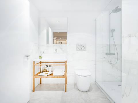 Apartamento T1+1 com varanda