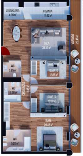 Apartamento T3 no Centro do Funchal