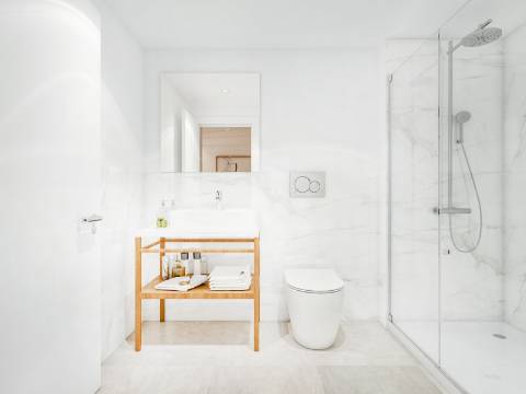 Apartamento T1+1 com varanda