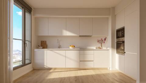 Apartamento T3 em construção, junto da praia.