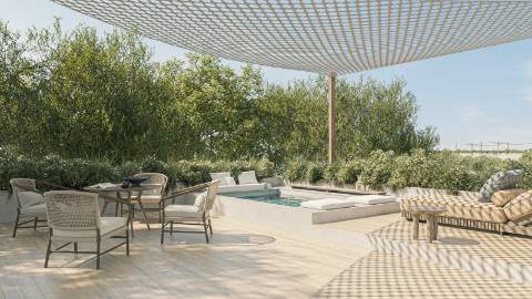 Magnífico apartamento T1 em condomínio único - Comporta