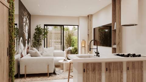 Magnífico apartamento T1 em condomínio único - Comporta