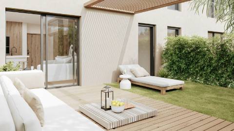 Magnífico apartamento T1 em condomínio único - Comporta