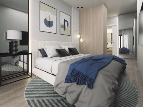 Apartamento T3 em construção, condomínio privado.