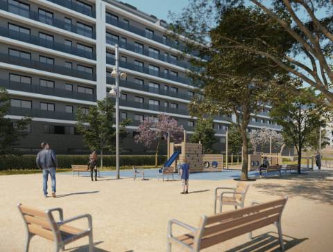 Apartamento T3 em construção, condomínio privado.