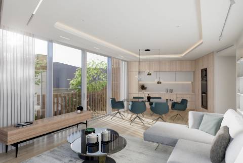 Apartamento T3 com terraço, perto da praia.