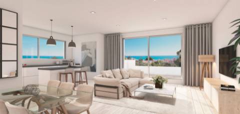 Moradia em banda T3, com terraço.