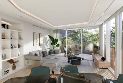 Apartamento T1 com terraço, perto da praia.