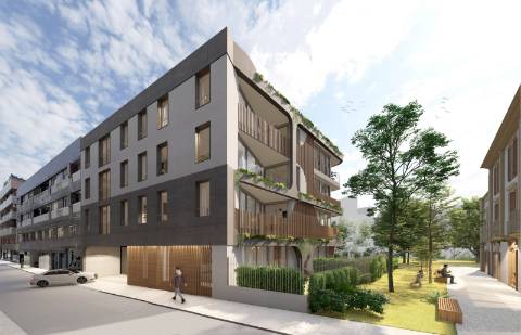 Apartamento T1 com terraço, perto da praia.