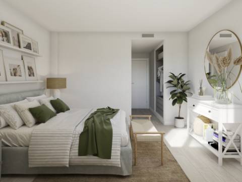 Moradias Geminadas 3 quartos com design moderno inseridos em condomínio com piscina