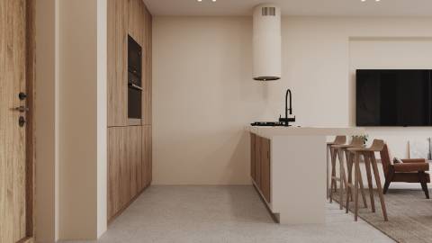 Magnífico apartamento T1 em condomínio único - Comporta