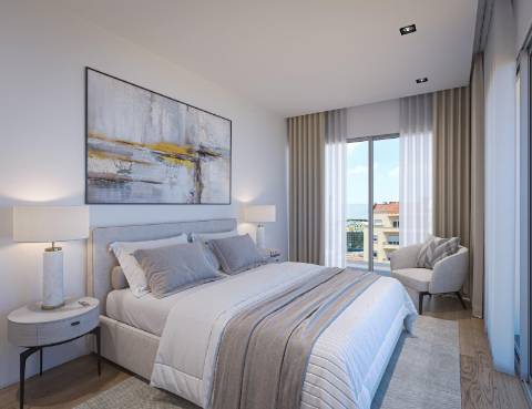 Apartamento T2 em construção, com parqueamento.