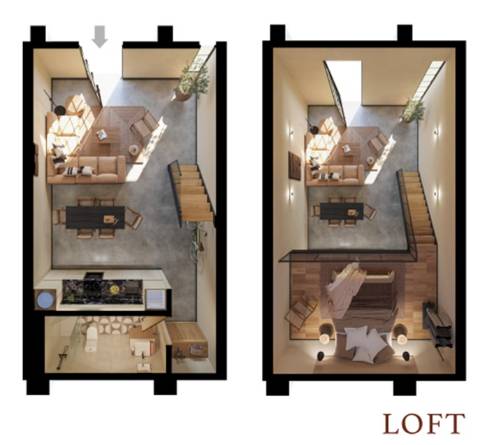 Loft T1 no Centro de Grândola