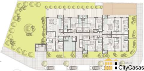 T3 Novo com Terraço e Jardim Privado