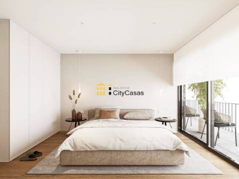 T3+1 Novo c/ Terraço e Box | Condomínio Fechado c/ Piscina