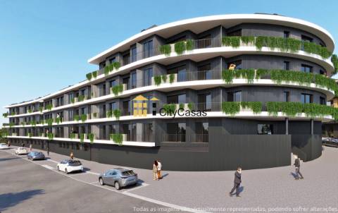 T2 Novo c/ Varanda e L. Garagem | Areosa - Campanha!