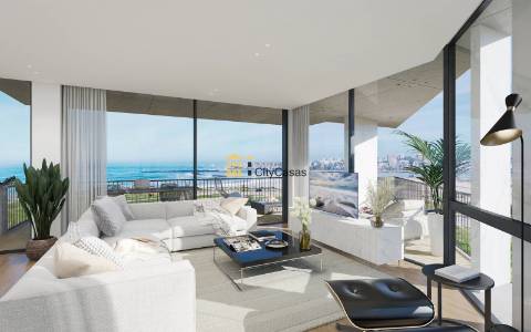 Penthouse T5 c/ Terraço| Novo | Vistas Panorâmicas Rio Douro e Mar