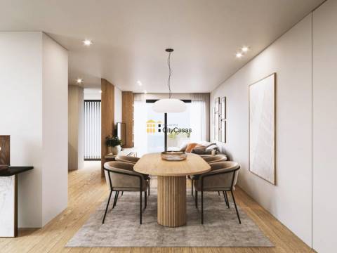 T2 Novo c/ Varanda e L. Garagem na Areosa