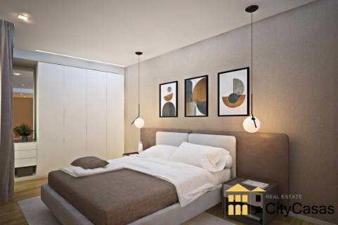 Apartamento T3 Novo com Varanda | Centro da Maia