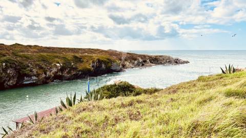 Moradia + 2 lojas com logradouro, cave e sótão junto á praia de porto covo