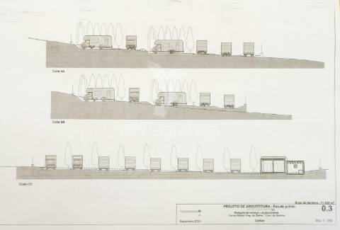 Terreno c/projeto para área serv. de autocaravanas