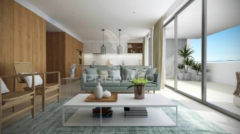 Apartamento t2 luxo, condomínio fechado, em lagos 