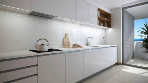 Apartamento t2 luxo, condomínio fechado, em lagos 