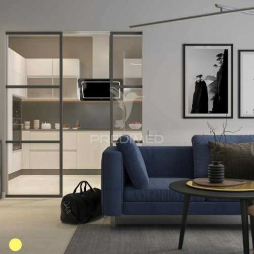 Apartamento t1 c/garagem em construção na praia da rocha